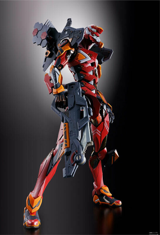 Bandai Metal Build Evangelion EVA-02 Production Model Action Figure - Neon Genesis Collectible for Anime Fans & Display
