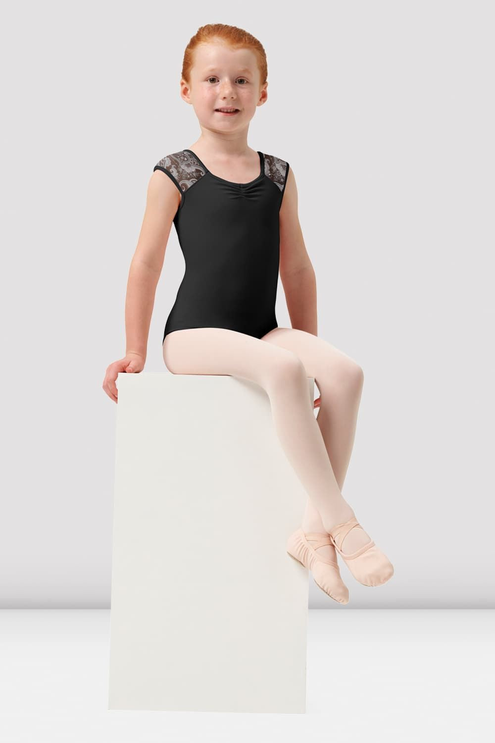 Girls Mirella Paisley Print Cap Sleeve Leotard - Dancewear for Ballet, Gymnastics & Performance