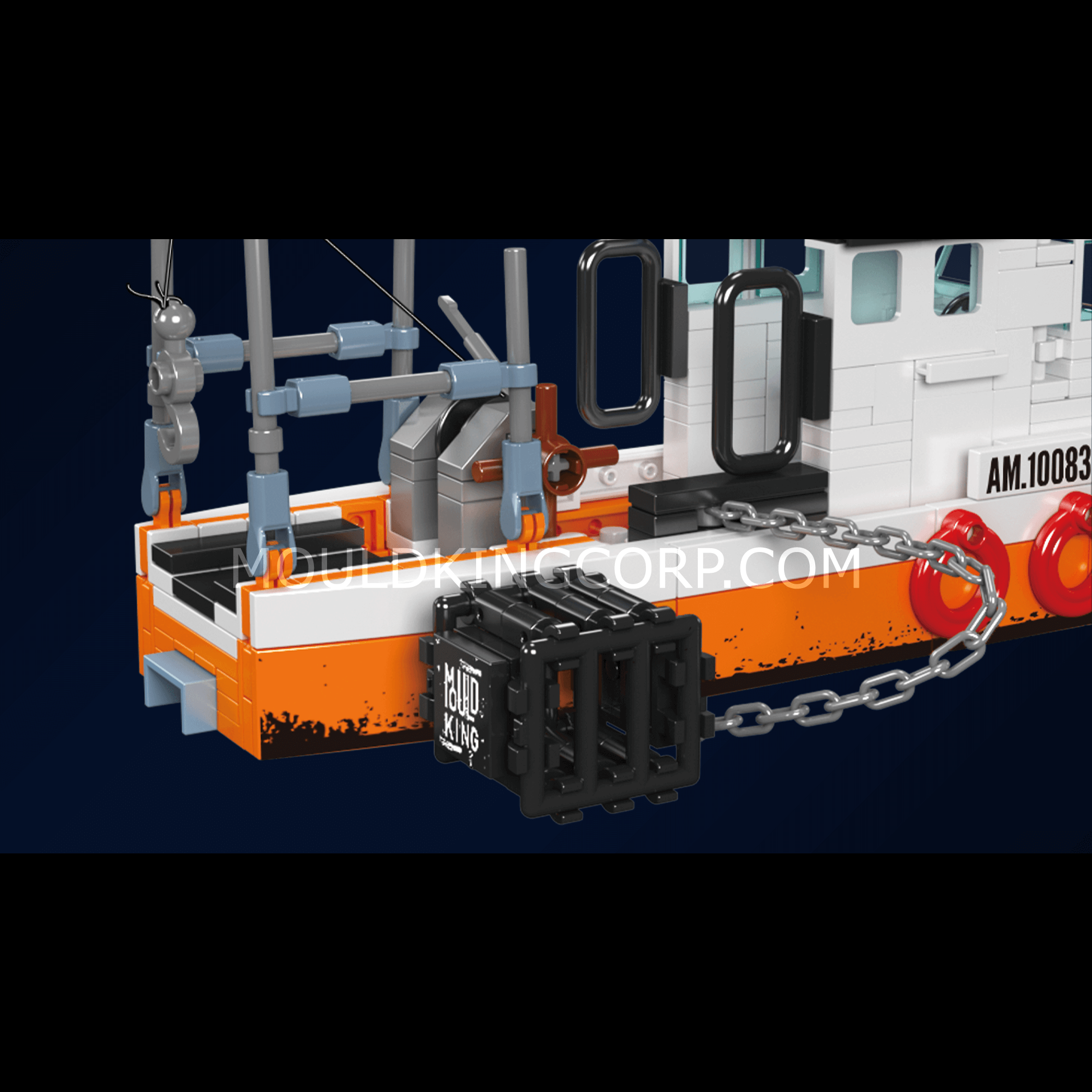 Mould King 10083 Fishing Boat Building Set - 420 Piece Model Ship Kit for Adults & Kids | Creative STEM Toy for Collectors, Birthday Gifts & Home Decoration | Perfect for Ocean-Themed Play & Display