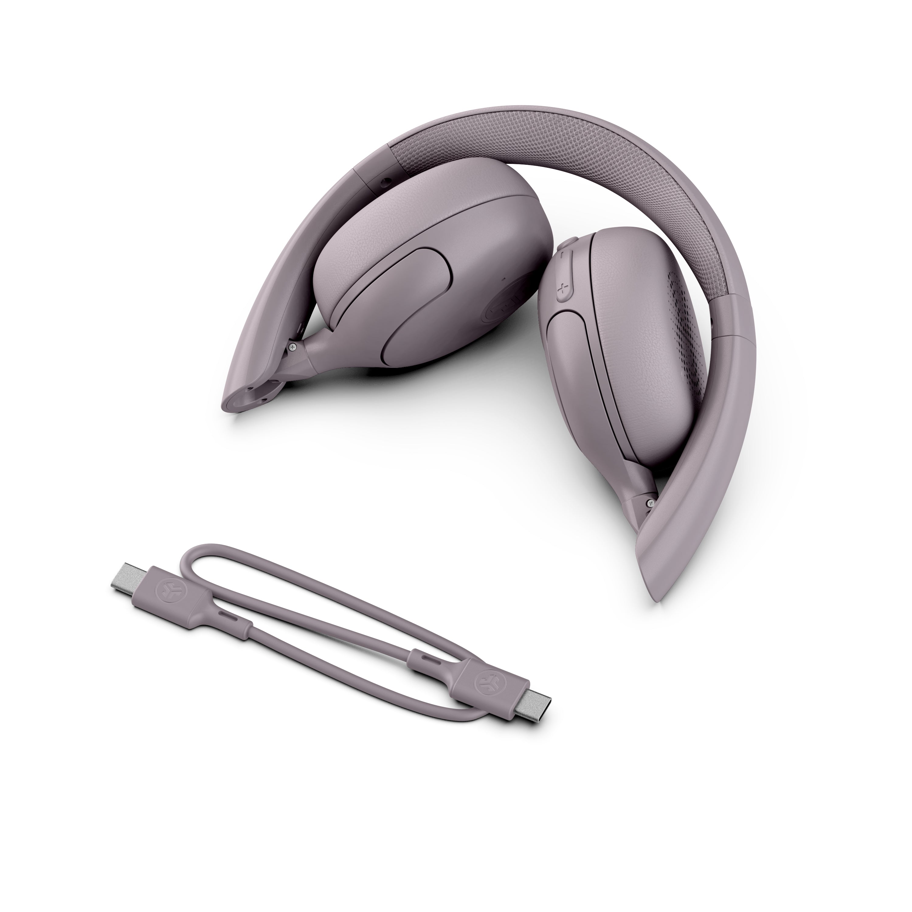 Go Lux ANC Wireless Headphones - Active Noise Cancelling Bluetooth Headset with 30H Playtime, Hi-Fi Sound, Comfortable Earpads for Travel, Work & Gym (Mauve)