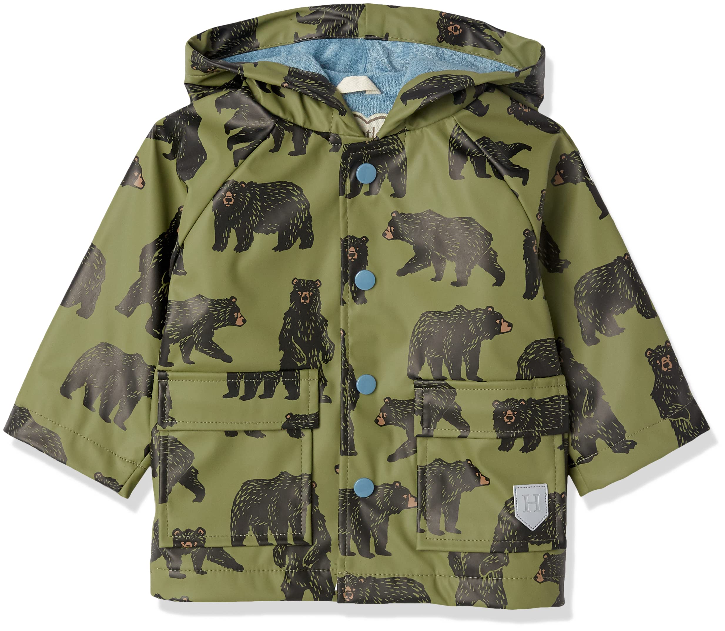 Hatley Baby Boys' Raincoat - Waterproof & Lightweight Toddler Rain Jacket for Outdoor Play, Park Visits & Rainy Day Adventures