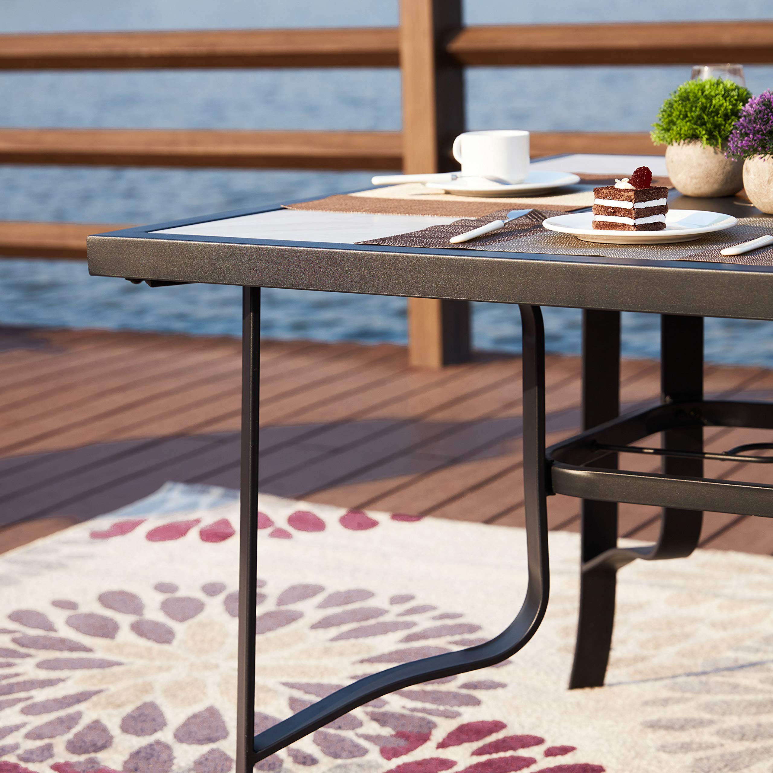 Square Outdoor Dining Table - 63.2