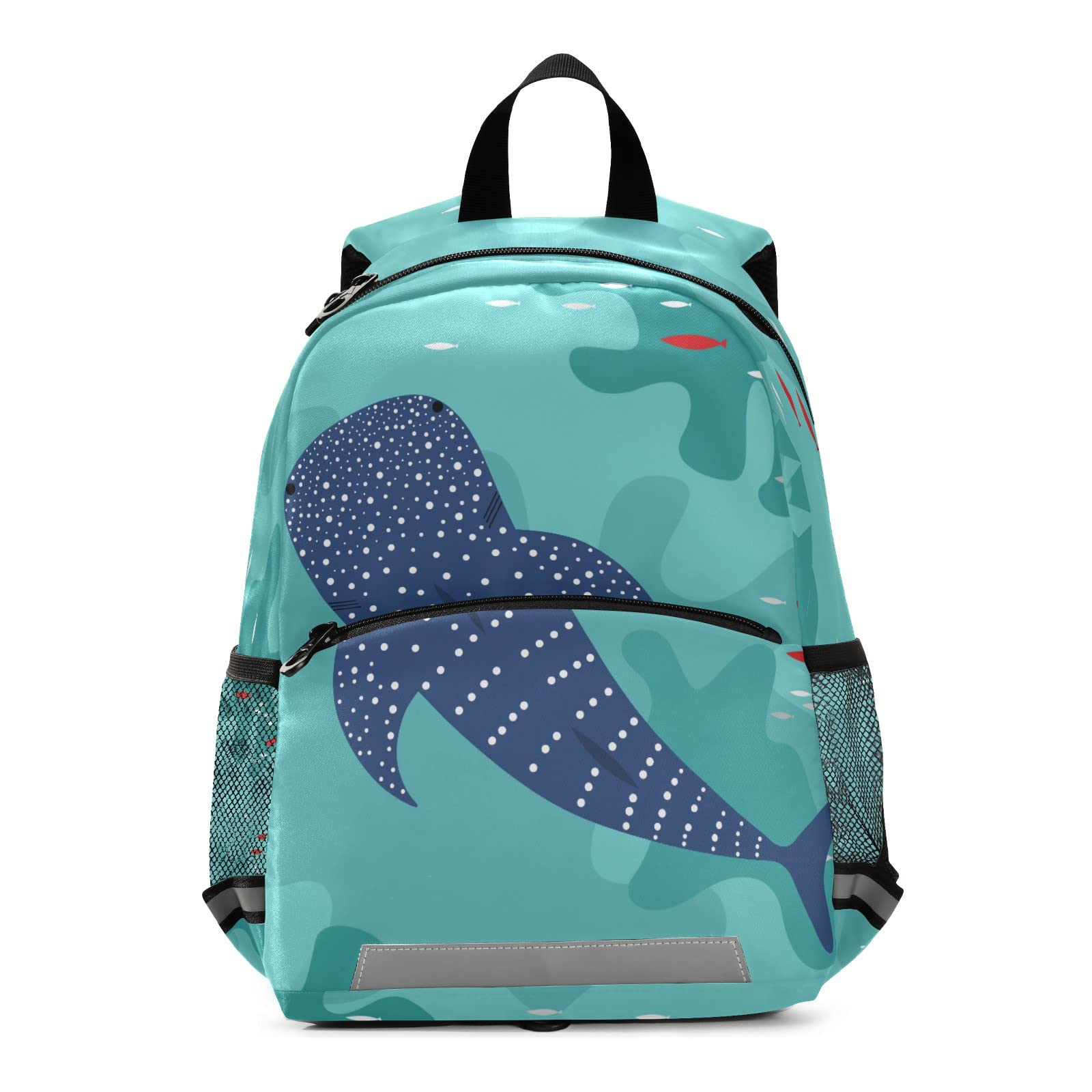 Shark Blue 13 Inch Kids Backpack for Boys & Girls - Adjustable Strap Preschool Backpack, Lightweight School Bag for Kindergarten, Daycare & Travel - Perfect for Books, Snacks & Essentials
