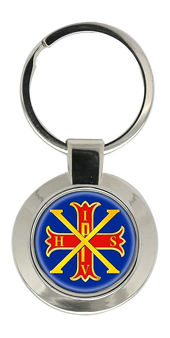 Red Cross of Constantine Keychain - Religious Christian Jewelry for Men & Women - Perfect for Gifts, Church Events, and Daily Use