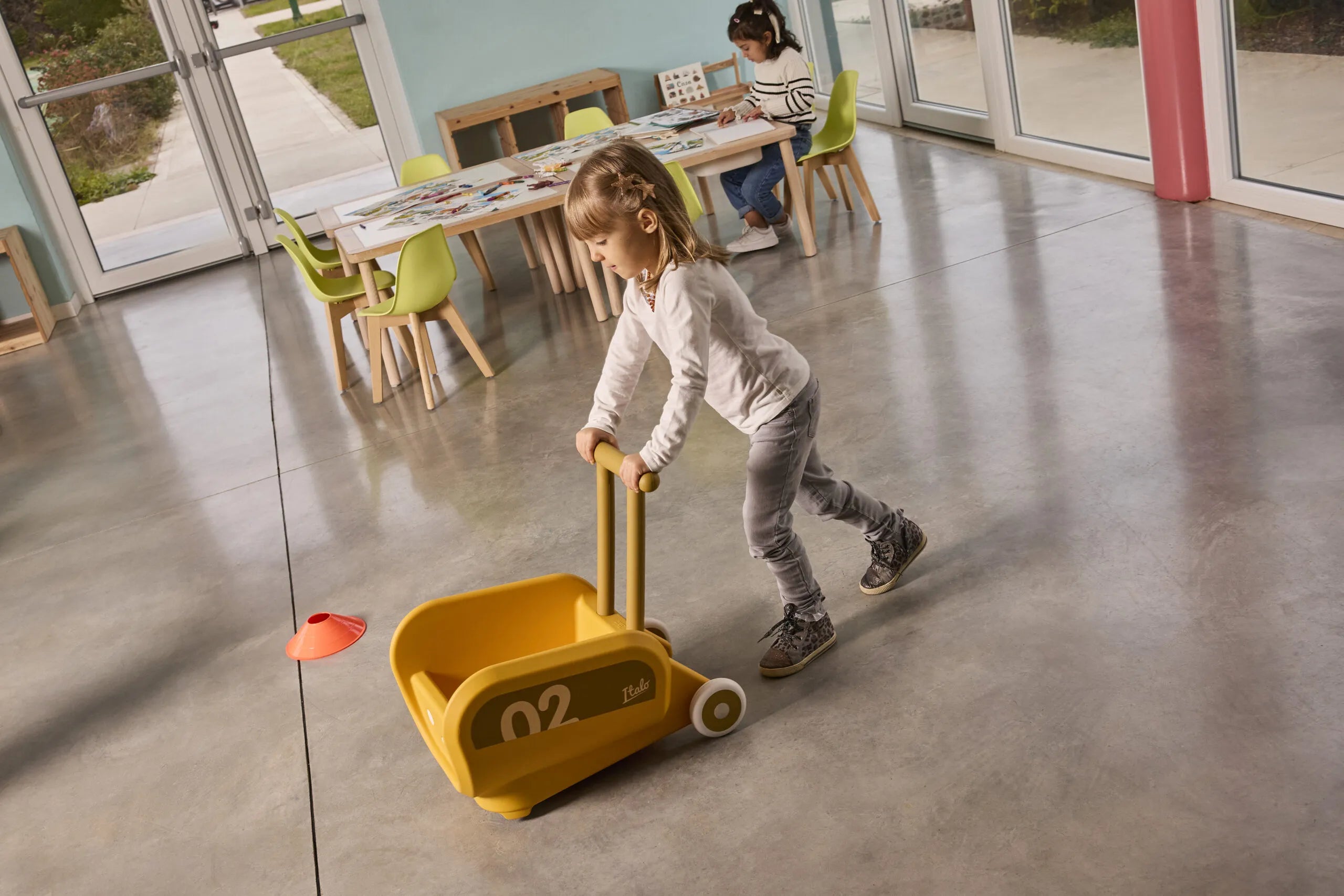 Italtrike Mini Eolo Italo Kids Shopping Cart - Lightweight & Durable Toy Grocery Cart for Toddlers, Pretend Play & Indoor Outdoor Fun - Perfect for Role Play, Supermarket Games & Learning Activities