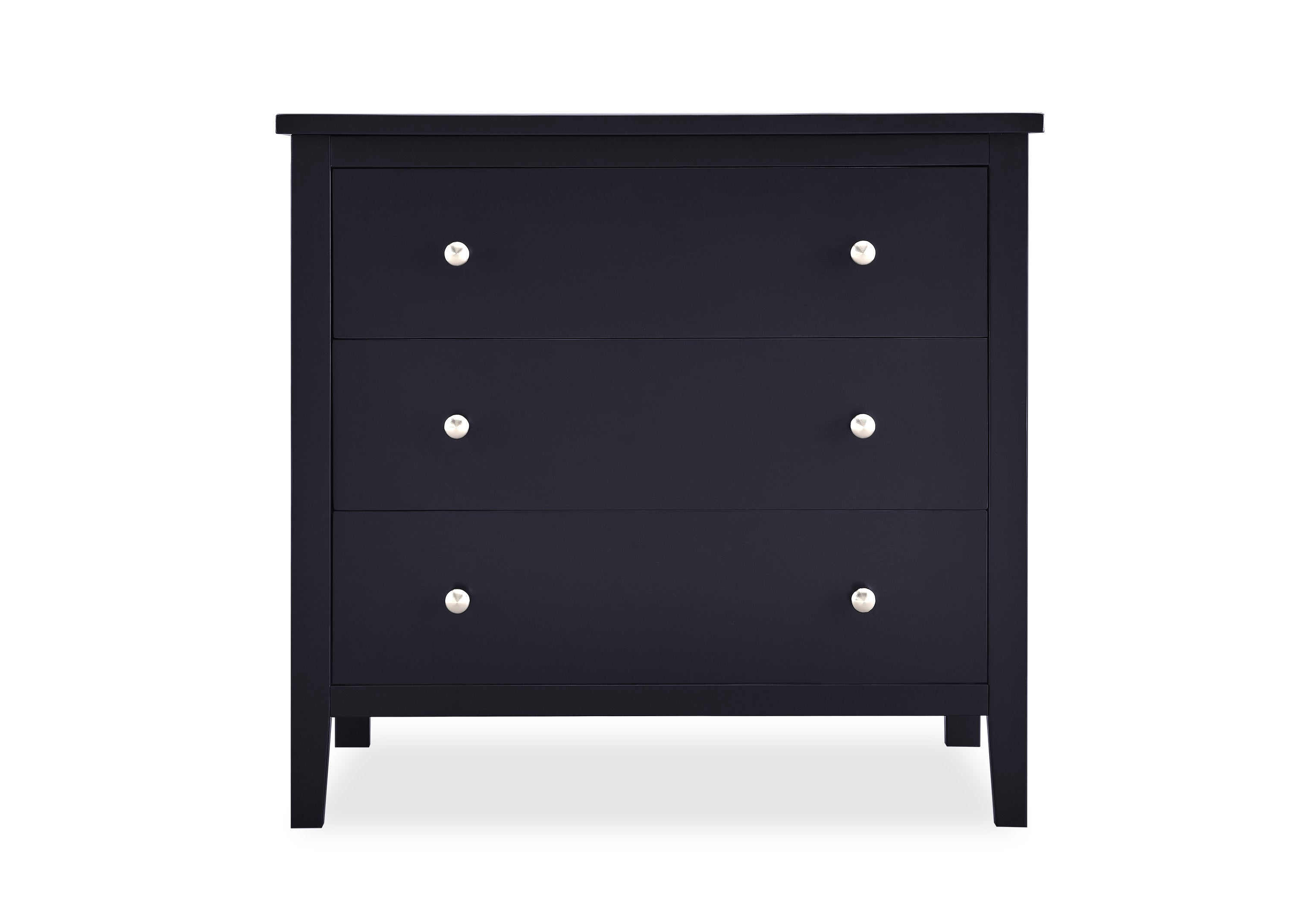 Campbell 3 Drawer Dresser - Wooden Chest of Drawers for Bedroom Storage, Organizer for Clothes & Accessories | Perfect for Home, Dorm, Nursery & Office Organization