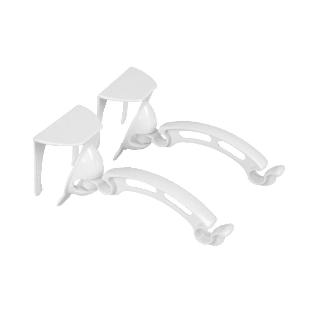 2-Pack White Hanging Trash Bag Holder for Kitchen Cabinet Door - Space-Saving Garbage Bag Rack for Home, Office, RV & Dorm Organization - Perfect for Recycling Bins & Waste Storage Solutions