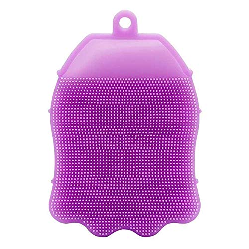 Exfoliating Body Brush & Bath Glove - Silicone Scrubber for Anti-Cellulite Massage, Skin Exfoliation & SPA Treatment (Multicolor) - Perfect for Shower, Bath & Home SPA Relaxation