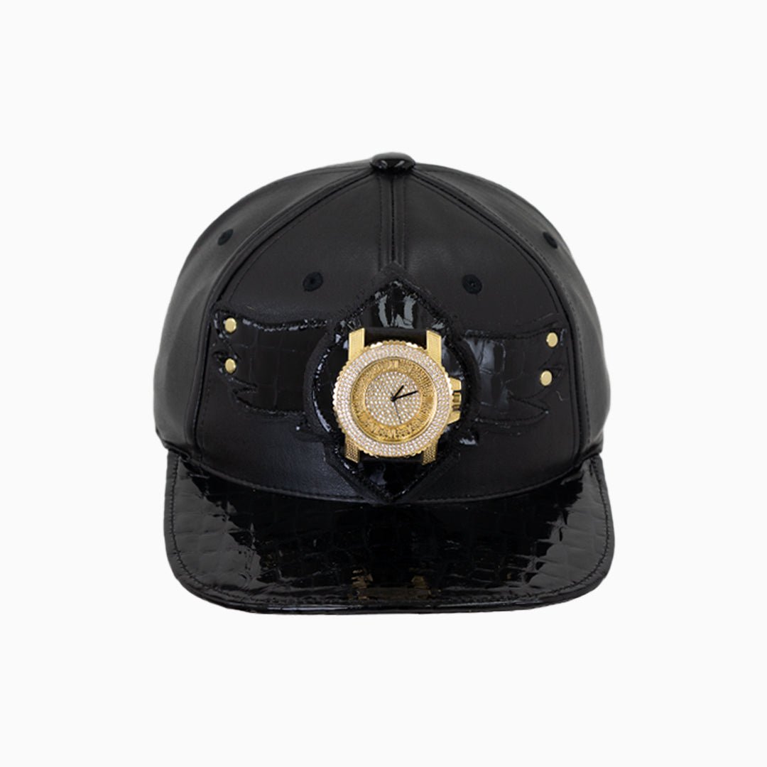 Breyer's Buck 50 Leather Watch Hat - Genuine Leather Adjustable Unisex Cap for Outdoor, Hunting, and Casual Wear