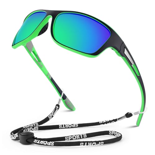 C.1 Black Green Frame/Bright Green Mirrored Lens