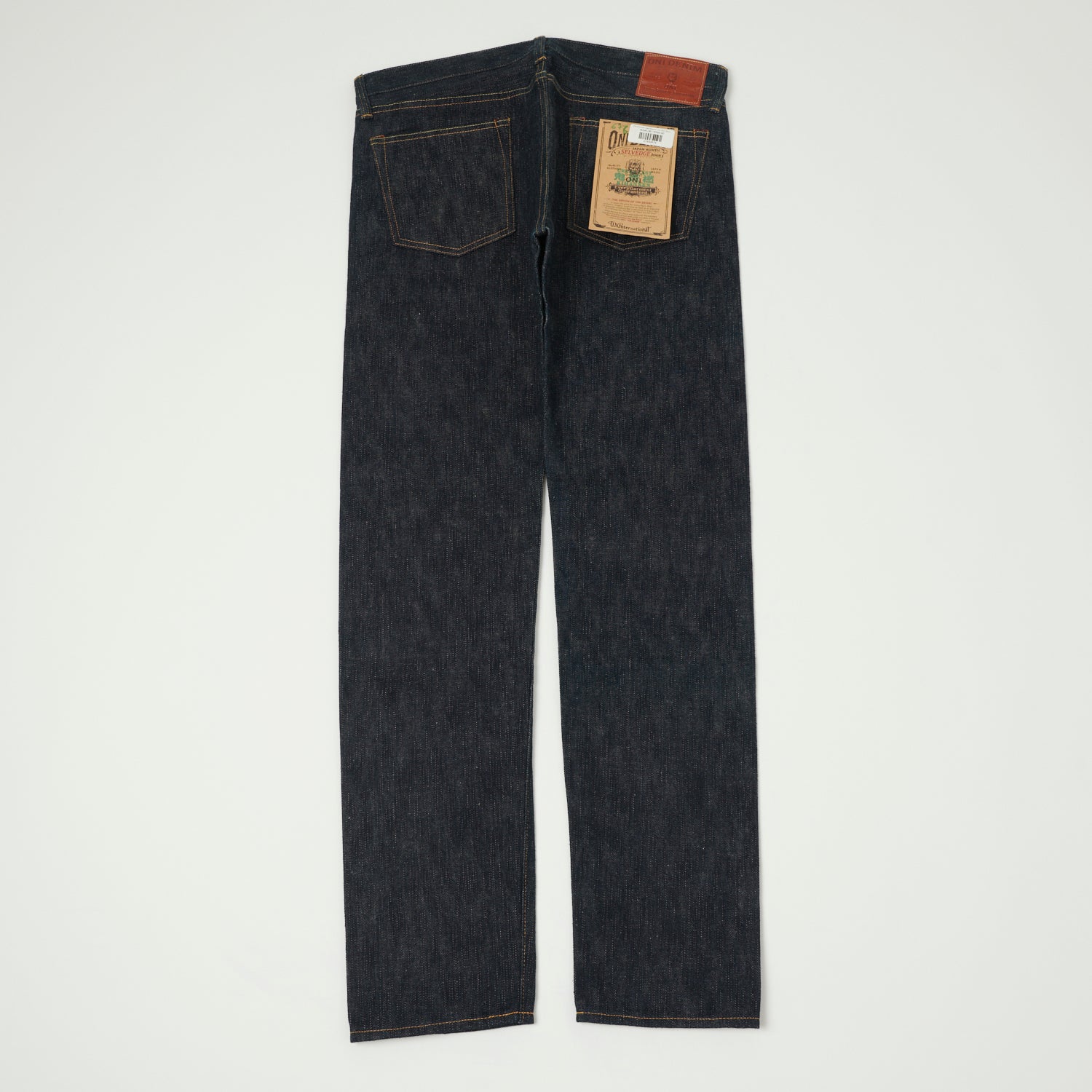 ONI 676 Green Cast Kihannen 16oz Slim Tapered Raw Denim Jeans for Men - Perfect for Casual Wear, Street Style & Everyday Comfort