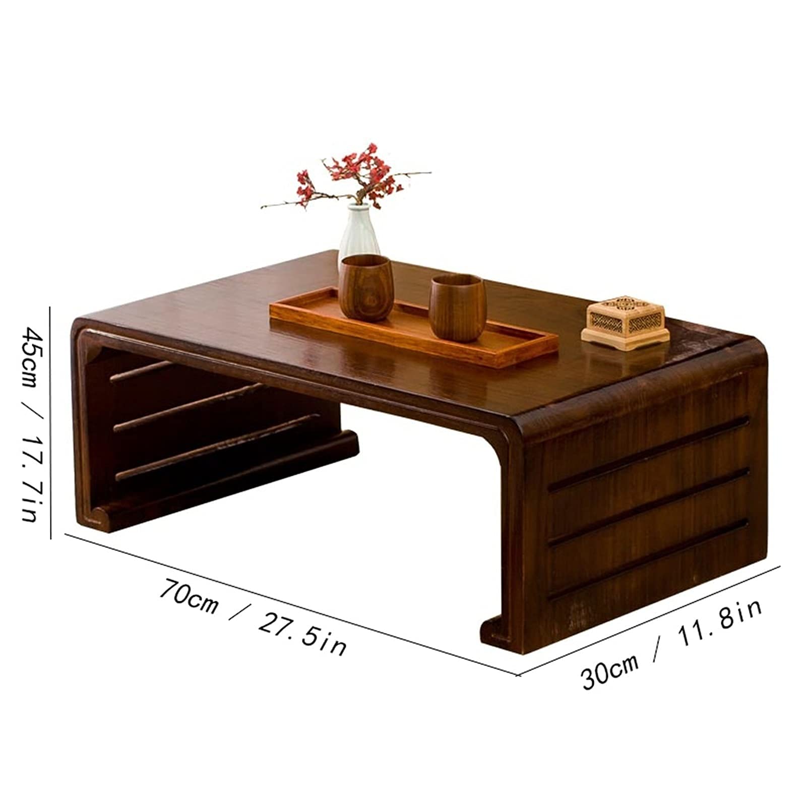 Modern Coffee Table & End Table for Living Room, Bedroom, Office - Small Side Table for Bay Window, Floor Sitting, Tea Time | Home Decor & Furniture for Stylish Spaces