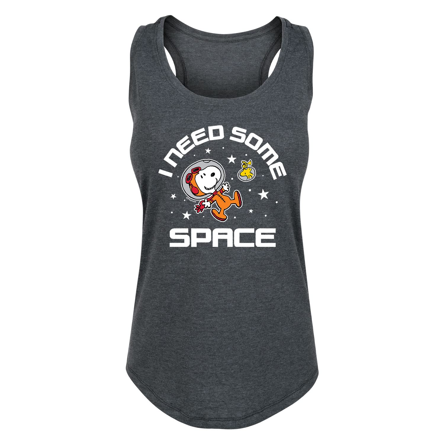 Peanuts Space Snoopy Women's Racerback Tank Top - Comfortable Athletic Wear for Women - Perfect for Yoga, Running & Summer Outfits