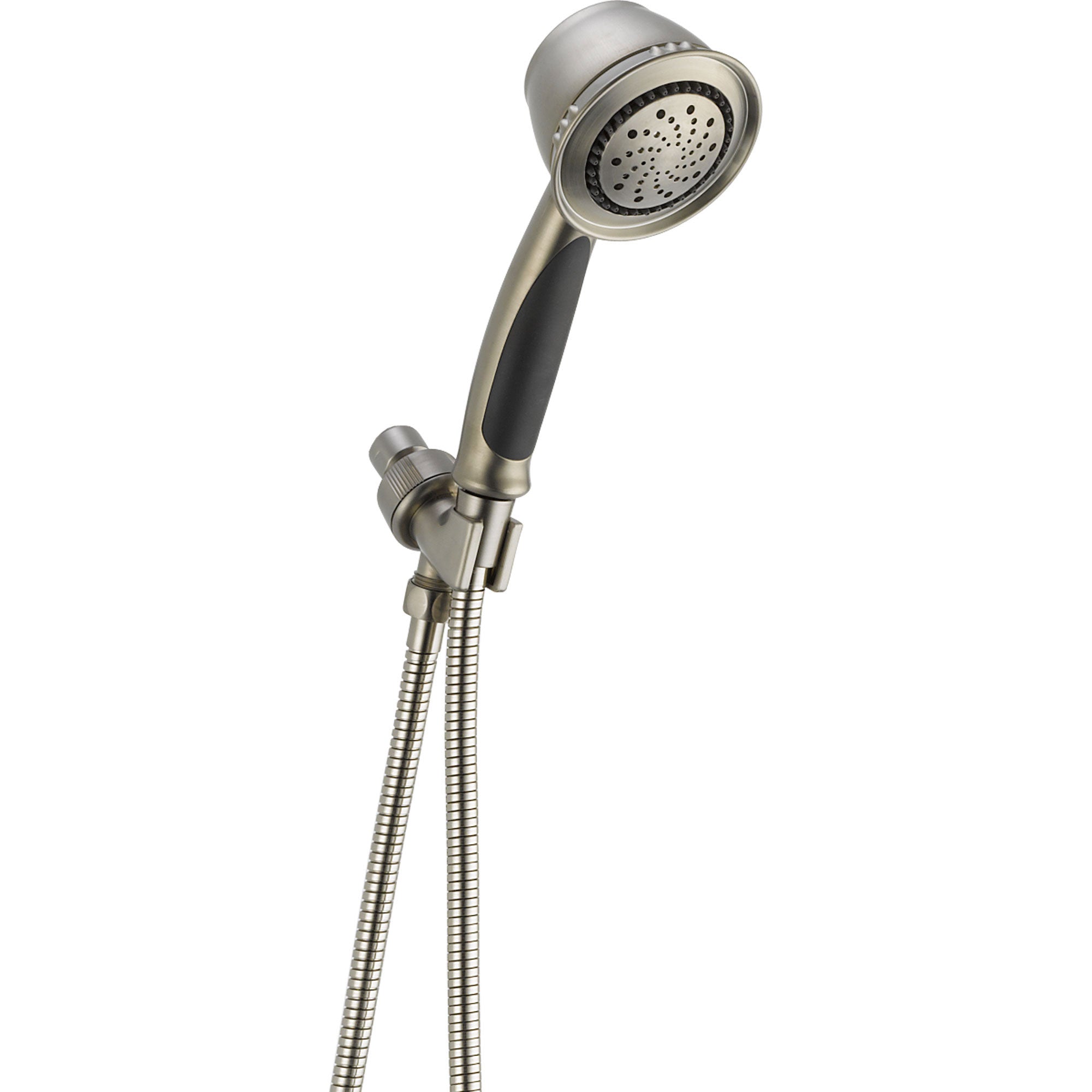 Delta 5 Spray Stainless Steel Handheld Shower Head with Adjustable Arm Mount - Perfect for Bathroom, Spa & RV Shower Upgrades