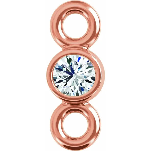 2mm Round Lab Grown Diamond Bracelet Charm - Elegant Jewelry for Women, Perfect for Gifts, Anniversaries & Special Occasions