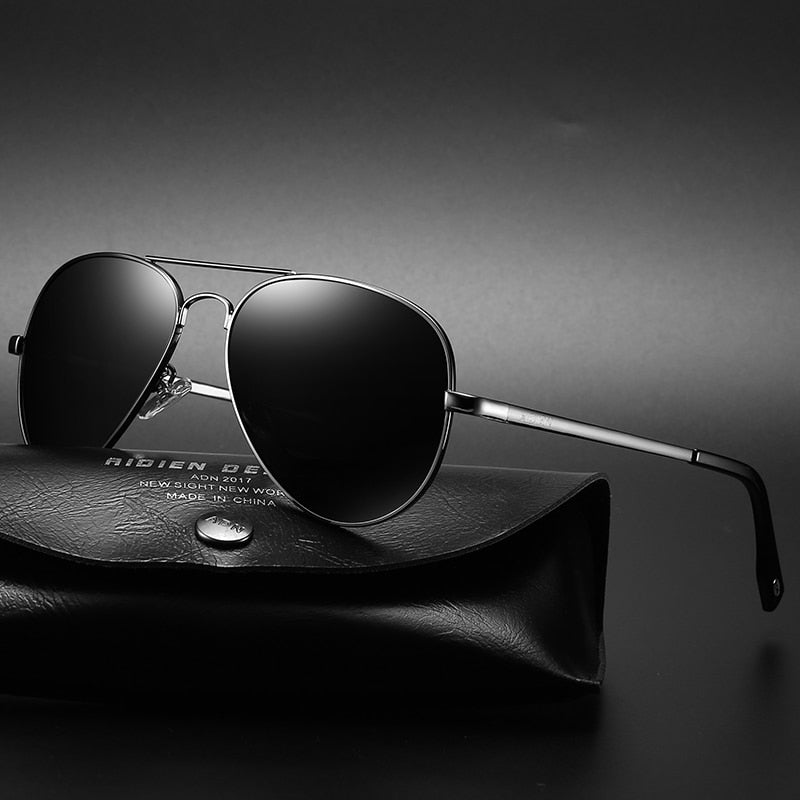 Aidien Men's Full Rim Oversized Oval Alloy Double Bridge Reading Glasses & Sunglasses - Stylish Eyewear for Reading, Driving, and Outdoor Activities