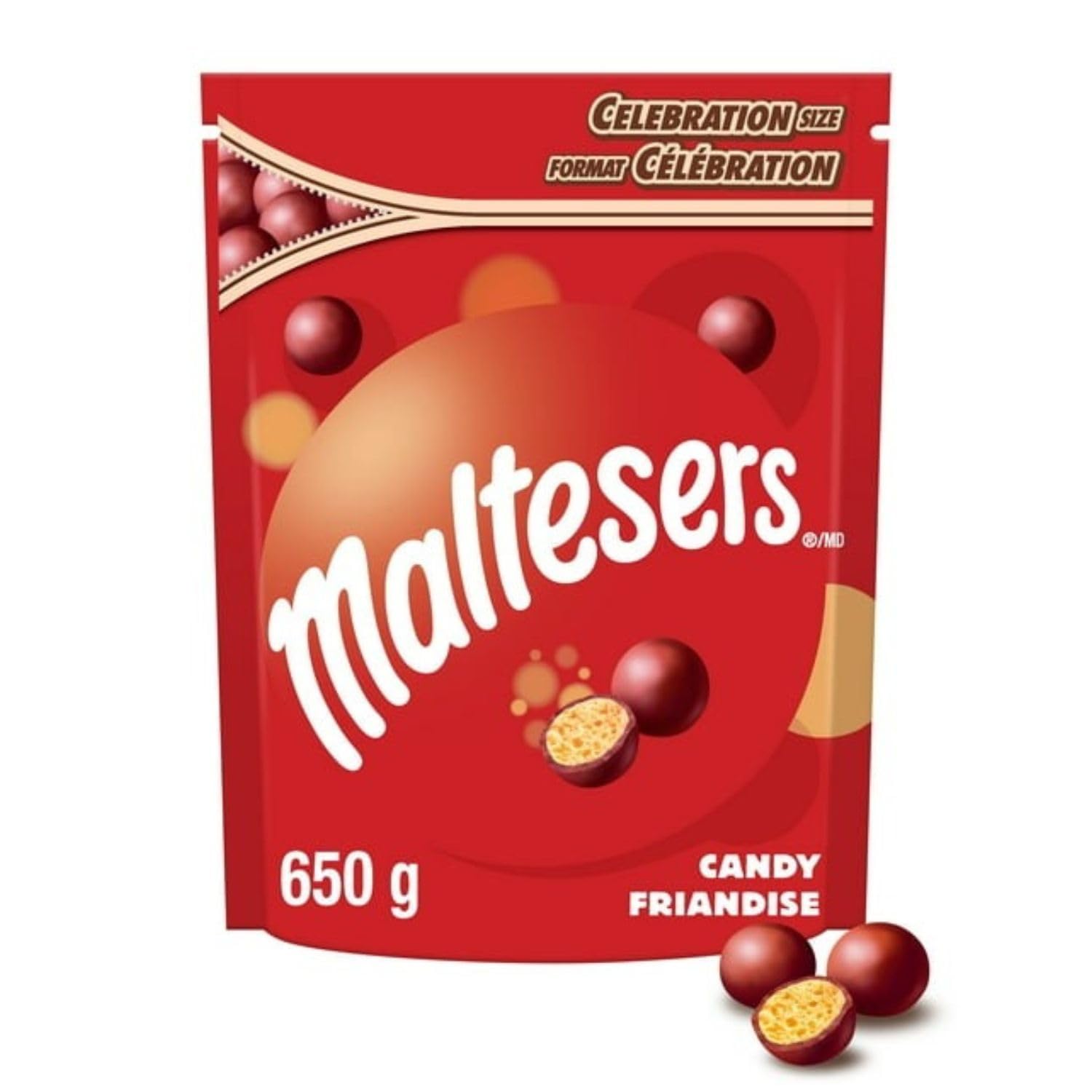 Maltesers Milk Chocolate Candy Bites - 2 Pack (650g/22.9oz Each) with Ice Pack | Premium Sharing Size Chocolate Treats | Perfect for Parties, Movie Nights & Gift Giving | Shipped from Canada