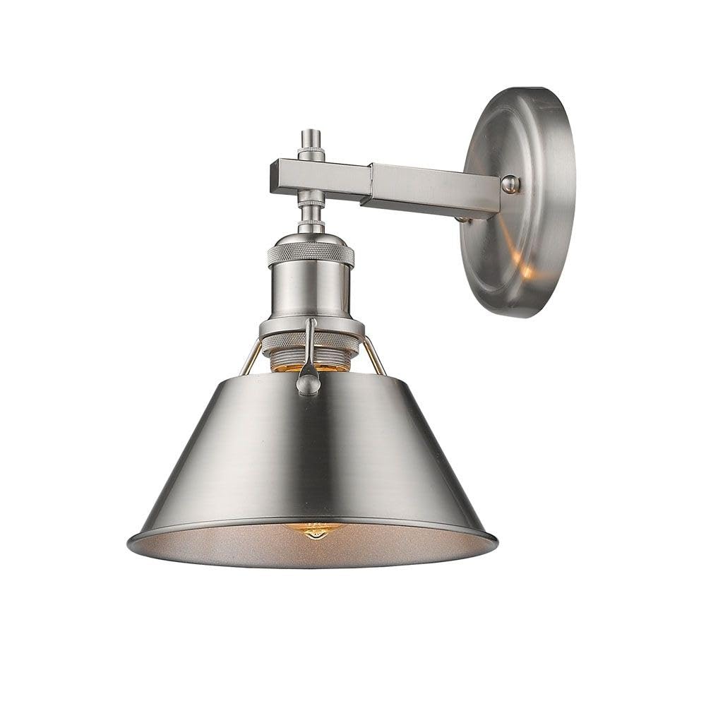 Vintage Industrial Bathroom Vanity Light - Aged Brass & Rubbed Bronze Shade with Chrome Finish - 170-Bel-4159280 - Perfect for Farmhouse, Loft & Industrial Style Bathrooms