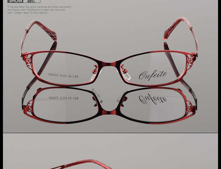 Premium Bclear Women's Metal Alloy Half-Rim Eyeglass Frames (Model S99002) - Lightweight & Durable for Work, Reading & Fashion Accessories