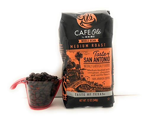 Premium San Antonio Whole Bean Coffee - Cafe Ole Taste (3-Pack Bundle) with Goodcook Coffee Measure Scoop - Perfect for Home Brewing, Office Use & Gifts