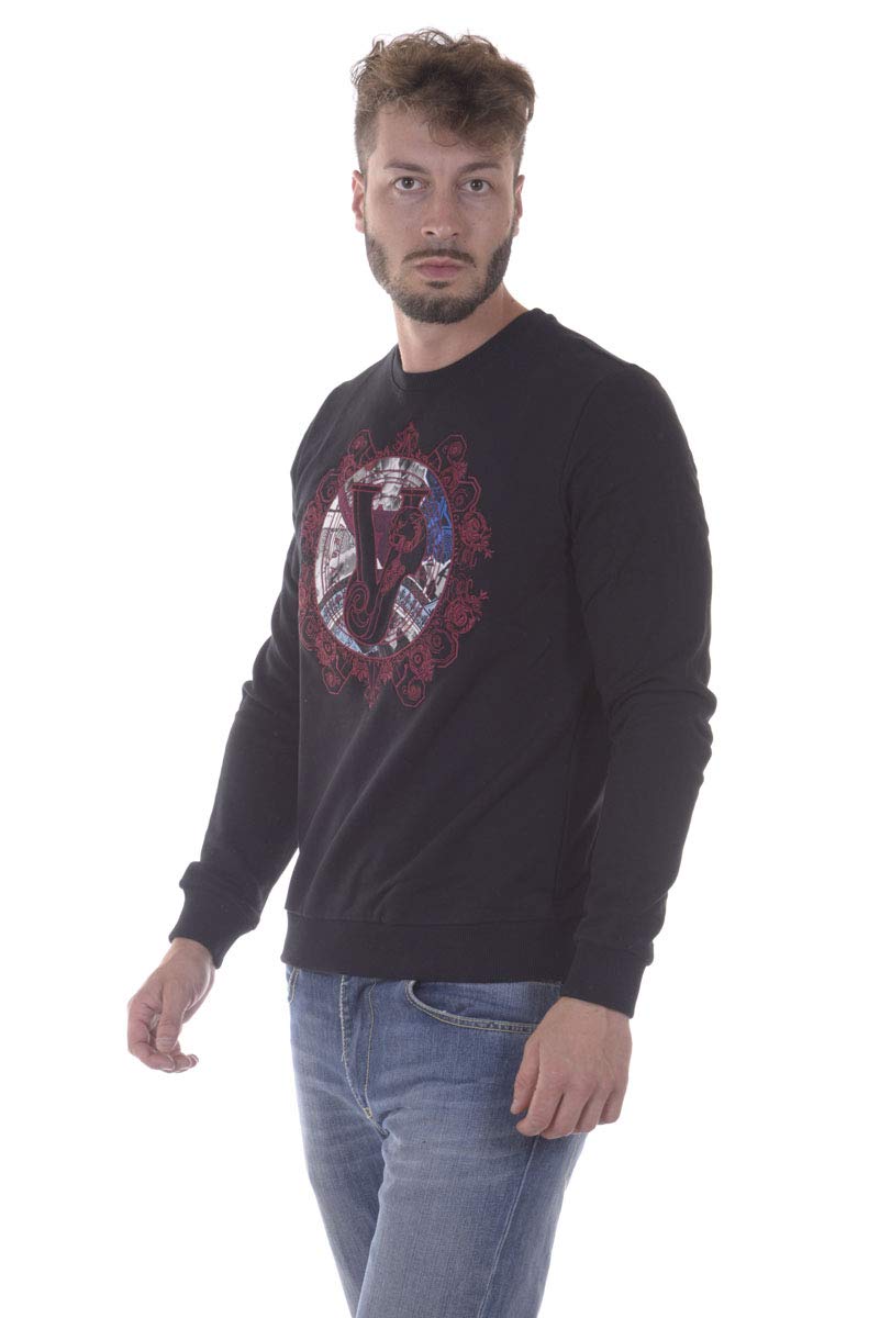 Versace Jeans Men's Hoodie Sweatshirt - Stylish & Comfortable Pullover for Casual Wear, Street Fashion & Everyday Outfits