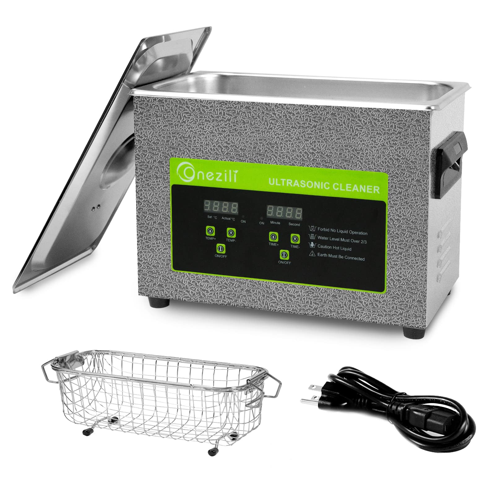 ONEZILI 4.5L Digital Ultrasonic Cleaner with Heater & Timer - Professional Jewelry, Watch, Eyeglass, Carburetor & Small Parts Cleaning Machine - Perfect for Home, Jewelry Stores & Auto Repair Shops