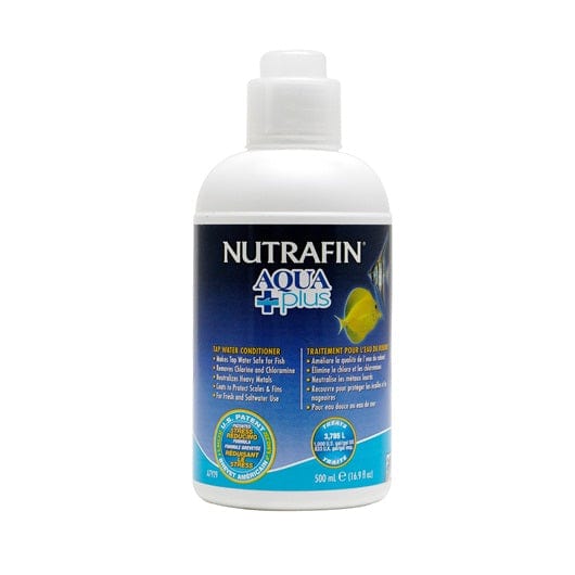 Nutrafin Aqua Plus Tap Water Conditioner for Aquariums - Removes Chlorine & Heavy Metals | Safe for Fish & Plants | Perfect for Freshwater & Saltwater Tanks
