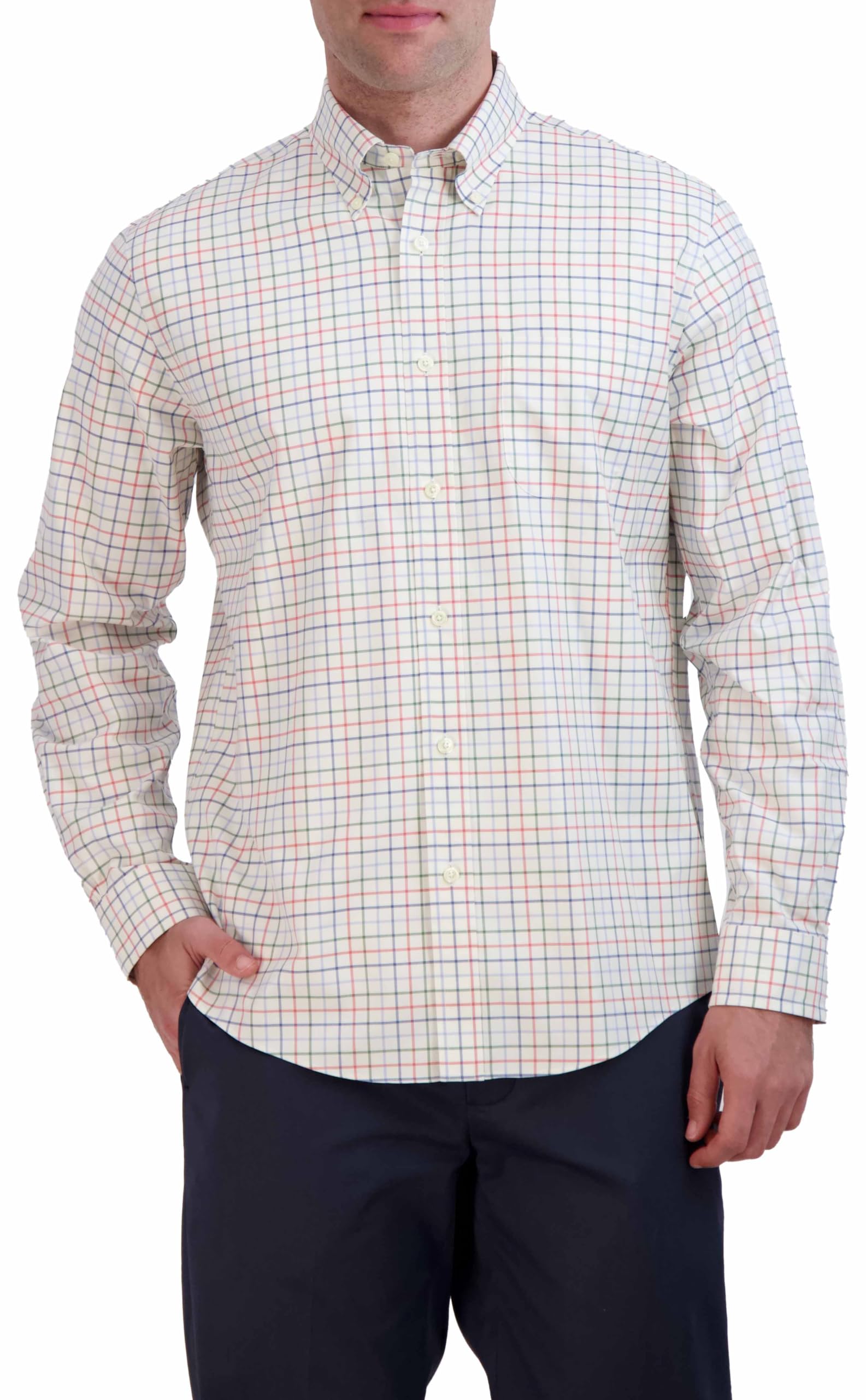 Brooks Brothers Men's Non-Iron Long Sleeve Dress Shirt - Premium Wrinkle-Free Formal & Business Attire for Office, Meetings & Special Occasions