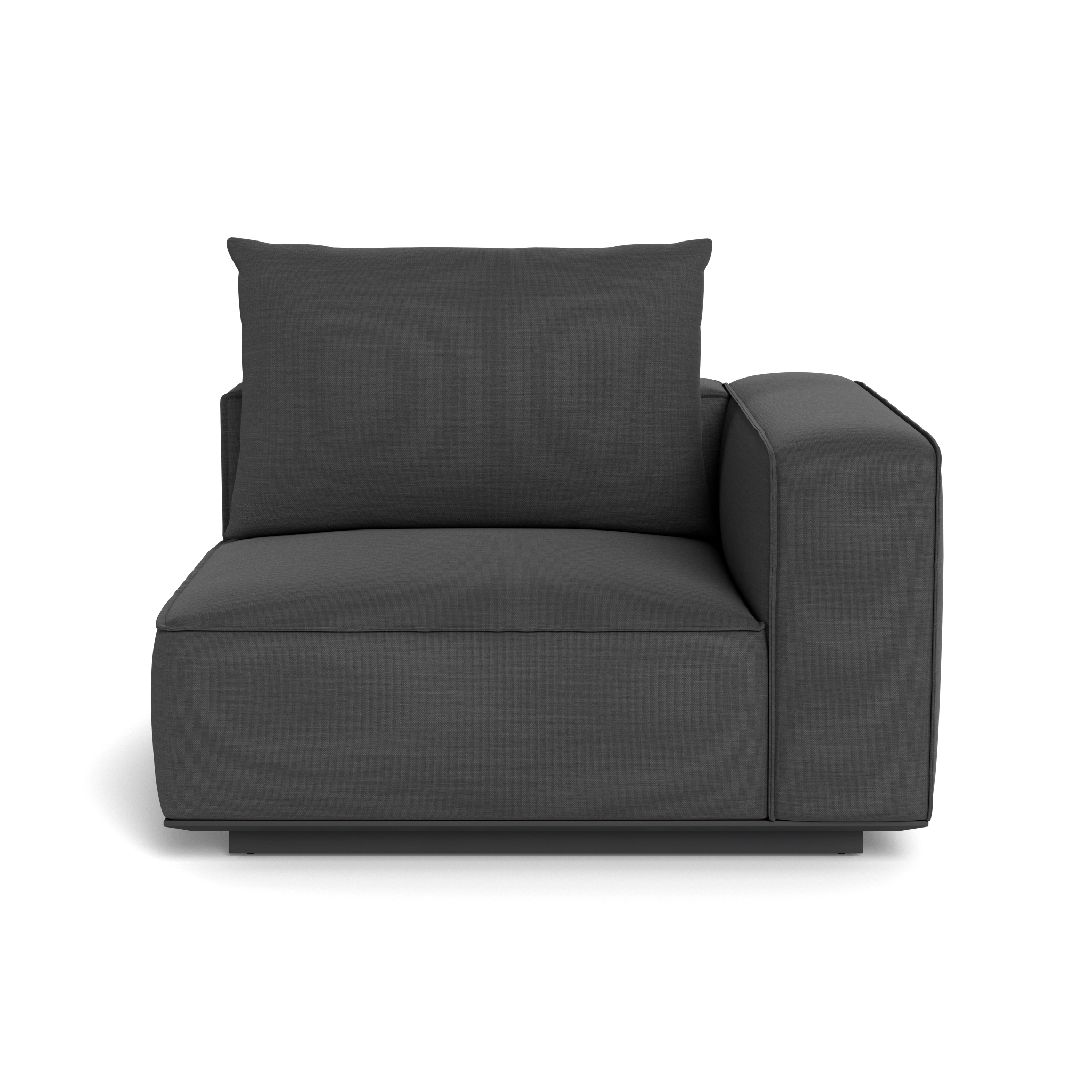 Santorini Outdoor Corner Right Sectional Sofa Set - Modern Patio Furniture for Garden, Backyard, and Poolside Relaxation