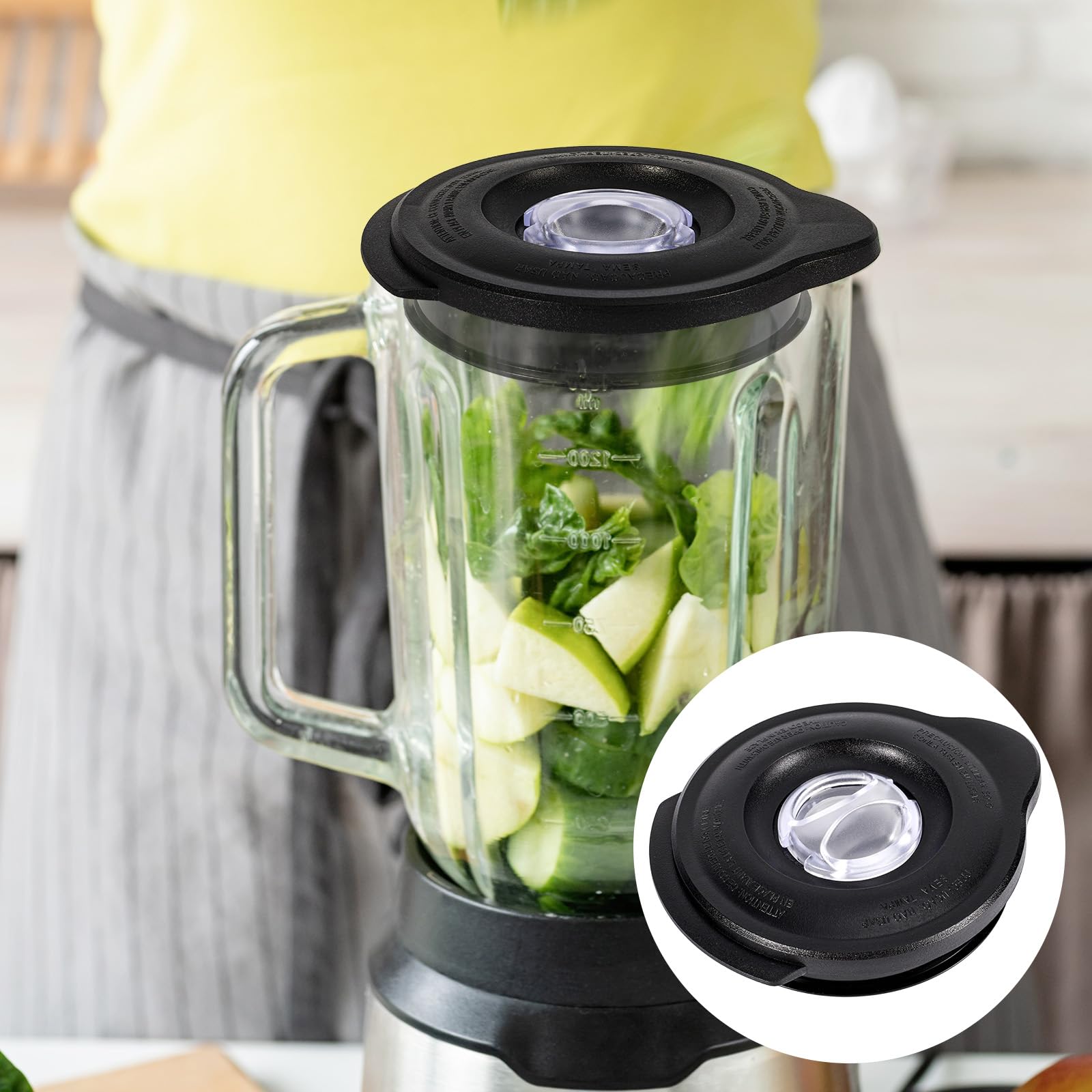 Oster 6-Cup Pro 1200 Blender Jar Lid Cover Replacement - Compatible with Osterizer Classic Series Blenders - Durable Plastic Mixer Jar Cap Top Accessory - Perfect for Smoothies, Shakes & Food Prep