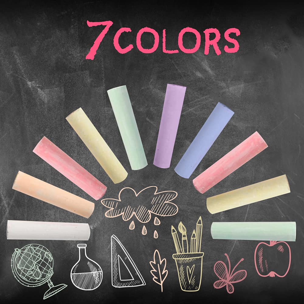 ArtCreativity 38-Piece Jumbo Sidewalk Chalk Set for Kids - Dustless, Washable & Non-Toxic Outdoor Chalk - Perfect for Toddlers Ages 1-3 - Great for Driveway Art, Playground Fun & Classroom Learning Activities