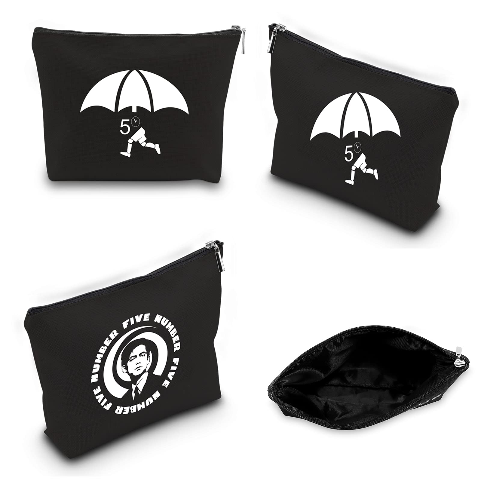 THE BOY Academy Inspired Number Five Zipper Pouch - TV Show Hello Goodbye Makeup Bag for Fans | Perfect for Cosmetics, Travel & Fan Collection