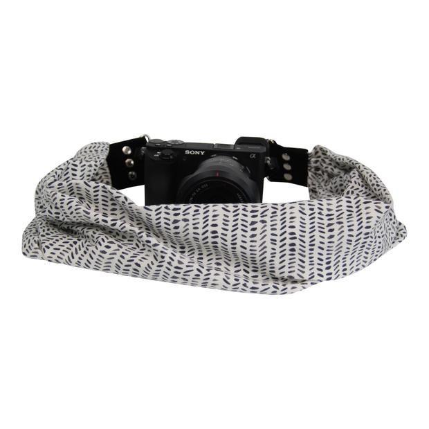 Kyla Fashion Pocket Scarf Strap - Stylish Camera Accessory for DSLR/Mirrorless Cameras - Perfect for Travel, Photography & Everyday Use