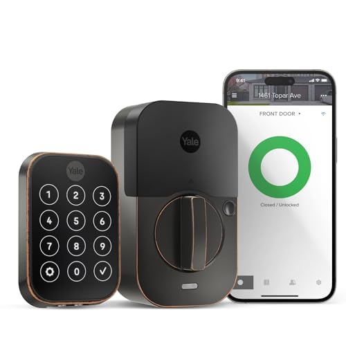 Yale Assure Lock 2 Deadbolt - Smart Keyless Entry Wi-Fi Door Lock with Keypad, Oil Rubbed Bronze Finish, Remote Access & Code Entry (YRD450-WF1-0BP) - Ideal for Home Security & Smart Home Automation
