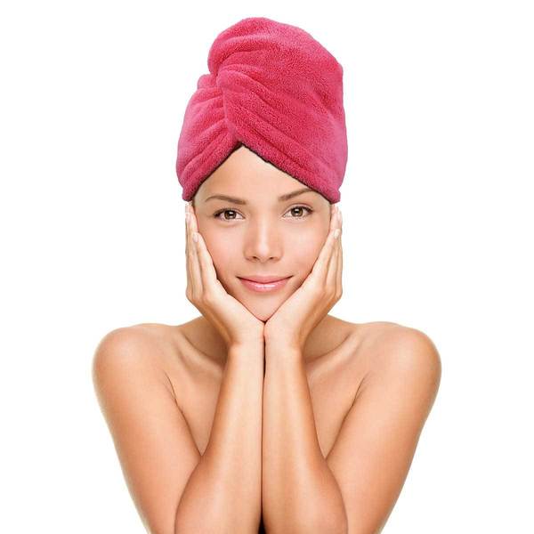 RELAXUS Twist & Dry Hair Towel - Super Absorbent Microfiber for Fast Drying, Lightweight & Soft - Perfect for Gym, Travel, Swimming & Home Use