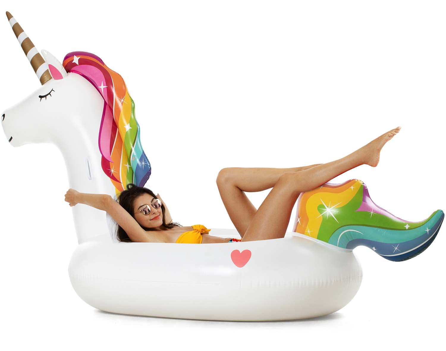 VICKEA Inflatable Pool Floats for Adults & Kids - Water Unicorn Float for Swimming Pool, Lake & Beach Fun | Summer Party, Relaxation & Family Water Activities