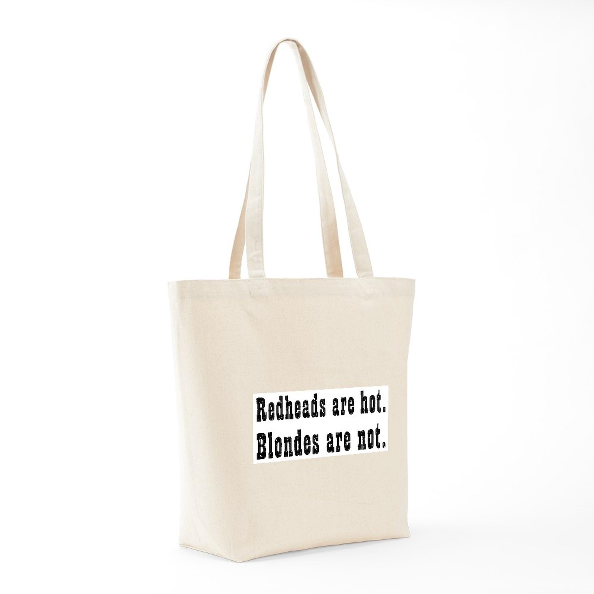 Red Hot Blonde Not Tote Bag - Natural Canvas Reusable Shopping Bag for Groceries, Beach & Everyday Use | Eco-Friendly & Durable