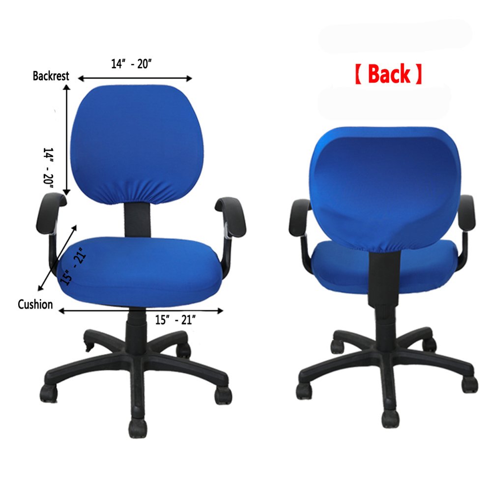 Melaluxe Stretchable Universal Office Chair Cover - Protective Slipcover for Computer & Swivel Chairs | Home Office & Gaming Setup Accessory