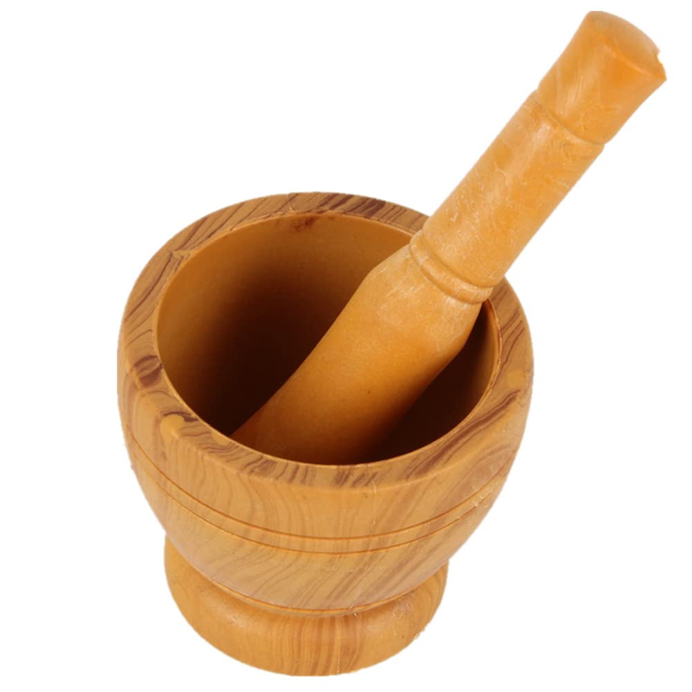 Premium Resin Mortar and Pestle Set - Spice & Herb Grinder, Pill Crusher, Coffee & Pepper Grinder - White Mixing Bowl for Kitchen, Pharmacy & Lab Use