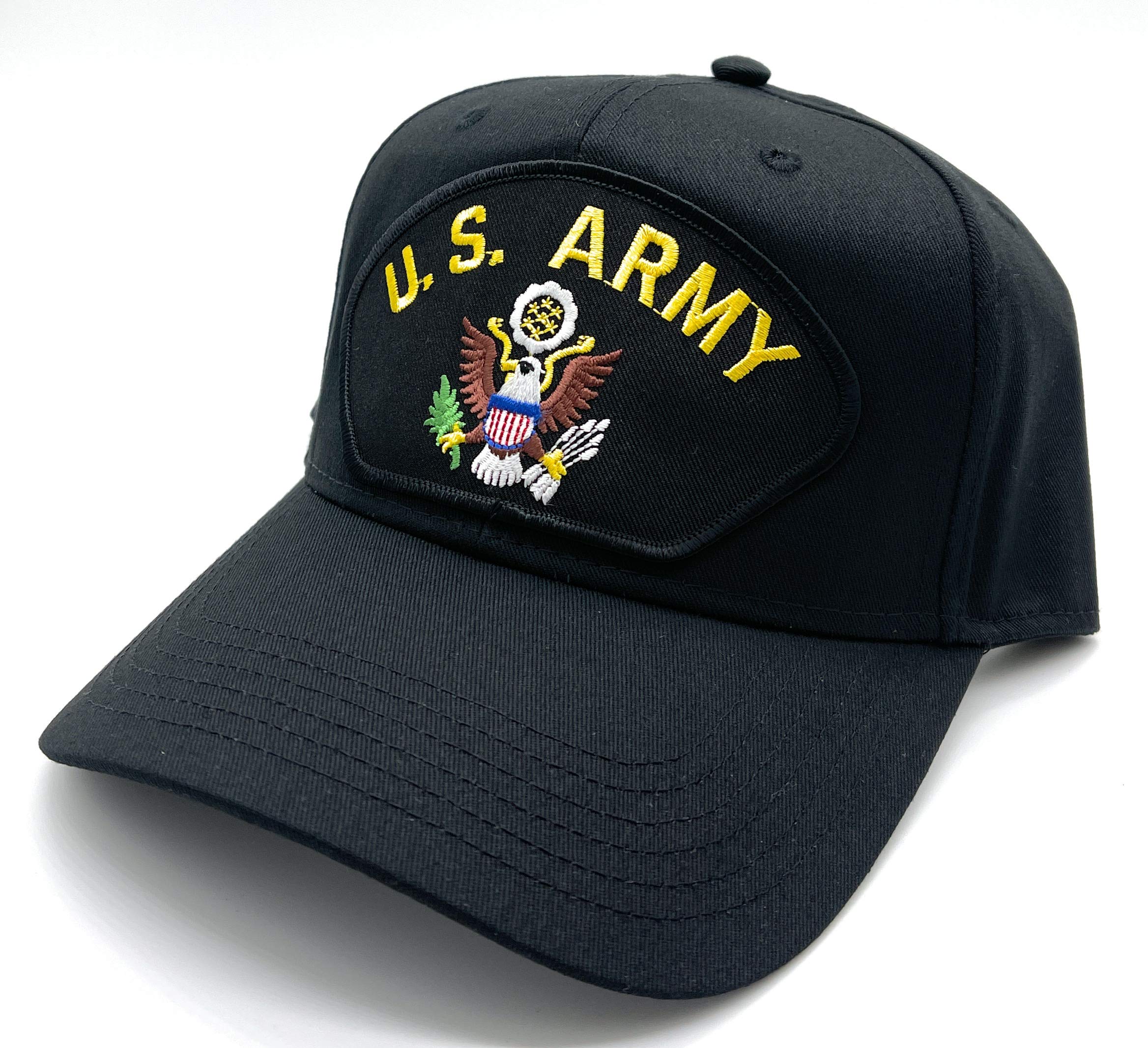US Army Patch Adjustable Baseball Cap - Military Style Hat for Men & Women - Perfect for Outdoor, Hiking, and Casual Wear