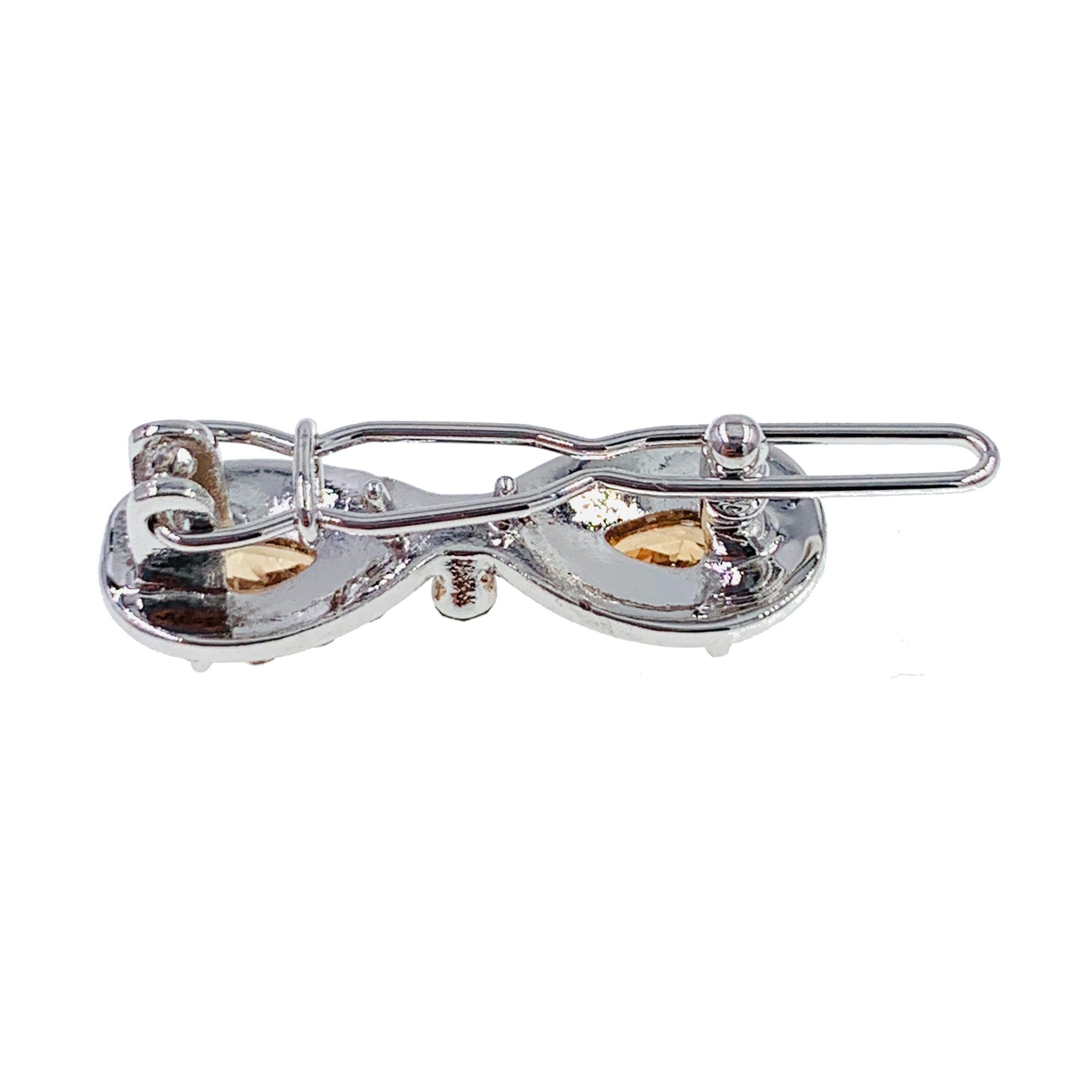 Elegant Bubble Mini Bow Hair Clip with Cubic Zirconia Crystals - Perfect for Weddings, Parties & Everyday Glamour