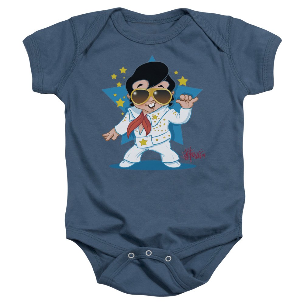 Elvis Presley Blue Boys' Jumpsuit Bodysuit - Costume for Halloween, Cosplay & Birthday Parties