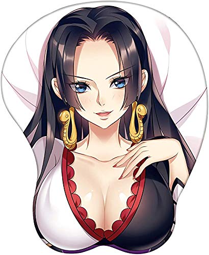 3D Anime Mouse Pad with Wrist Support - Gel Cushioned Gaming & Office Mouse Mat - Non-Slip Base & Pain Relief Wrist Rest - Perfect for PC, Laptop, Gaming Setup & Long Work Sessions