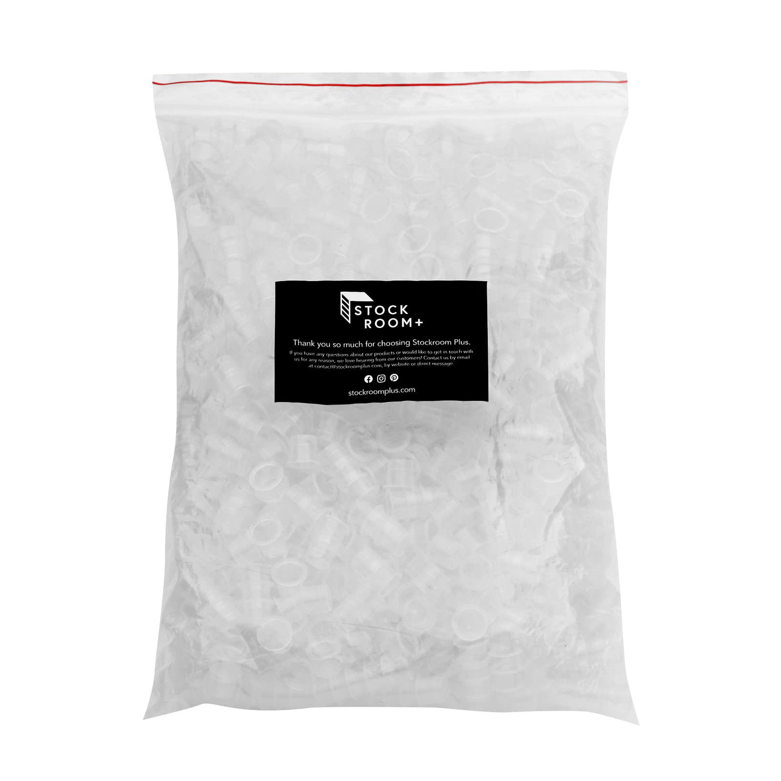Stockroom Plus 1000 Pack Medium Disposable Tattoo Ink Caps (17mm) - Pigment Cups for Microblading, Permanent Makeup & Tattoo Artists - Ideal for Tattoo Studios, Salons & Home Use