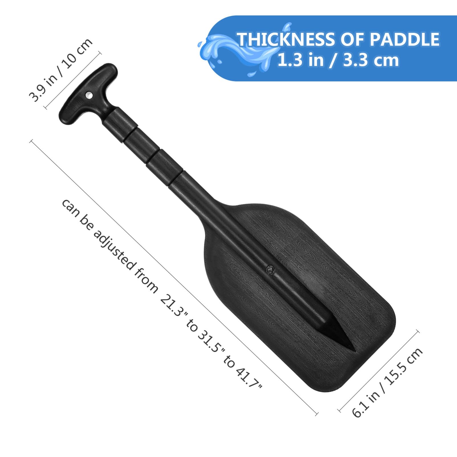 2 Pack Adjustable Aluminum Alloy Kayak Paddles - 21.06