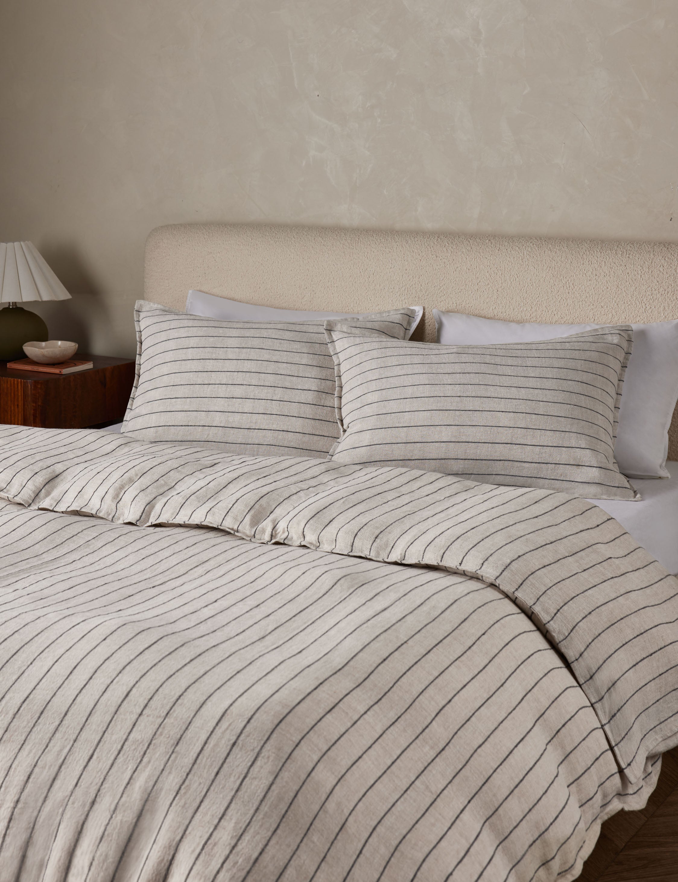 Blake Linen Sham by Pom Pom at Home - Premium Decorative Pillow Cover for Bedroom & Living Room - Perfect for Farmhouse, Modern & Coastal Home Decor