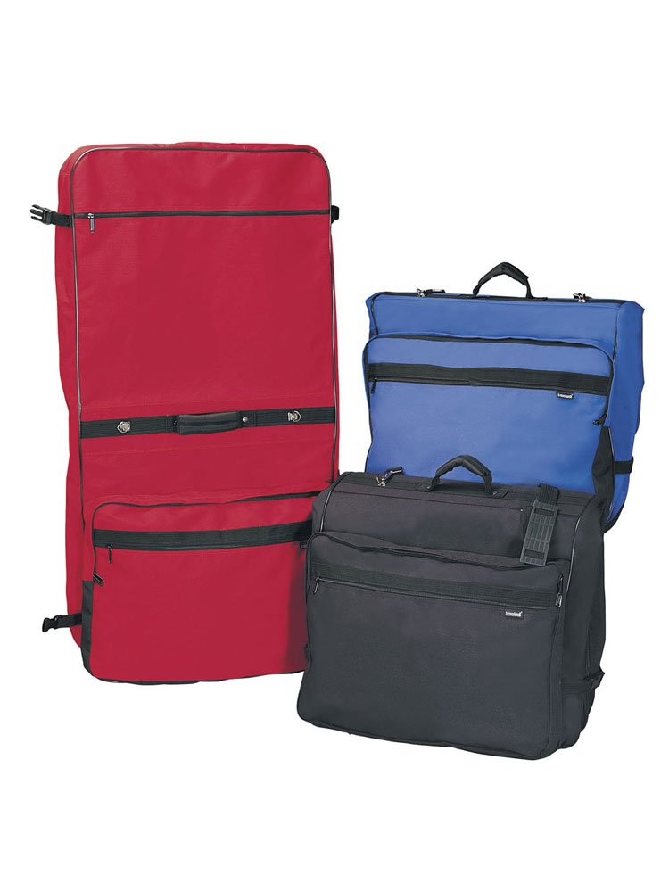 Premium Black Deluxe Garment Bag for Travel & Business - Waterproof Hanging Suit Carrier with Multiple Pockets - Perfect for Business Trips, Weddings & Formal Events