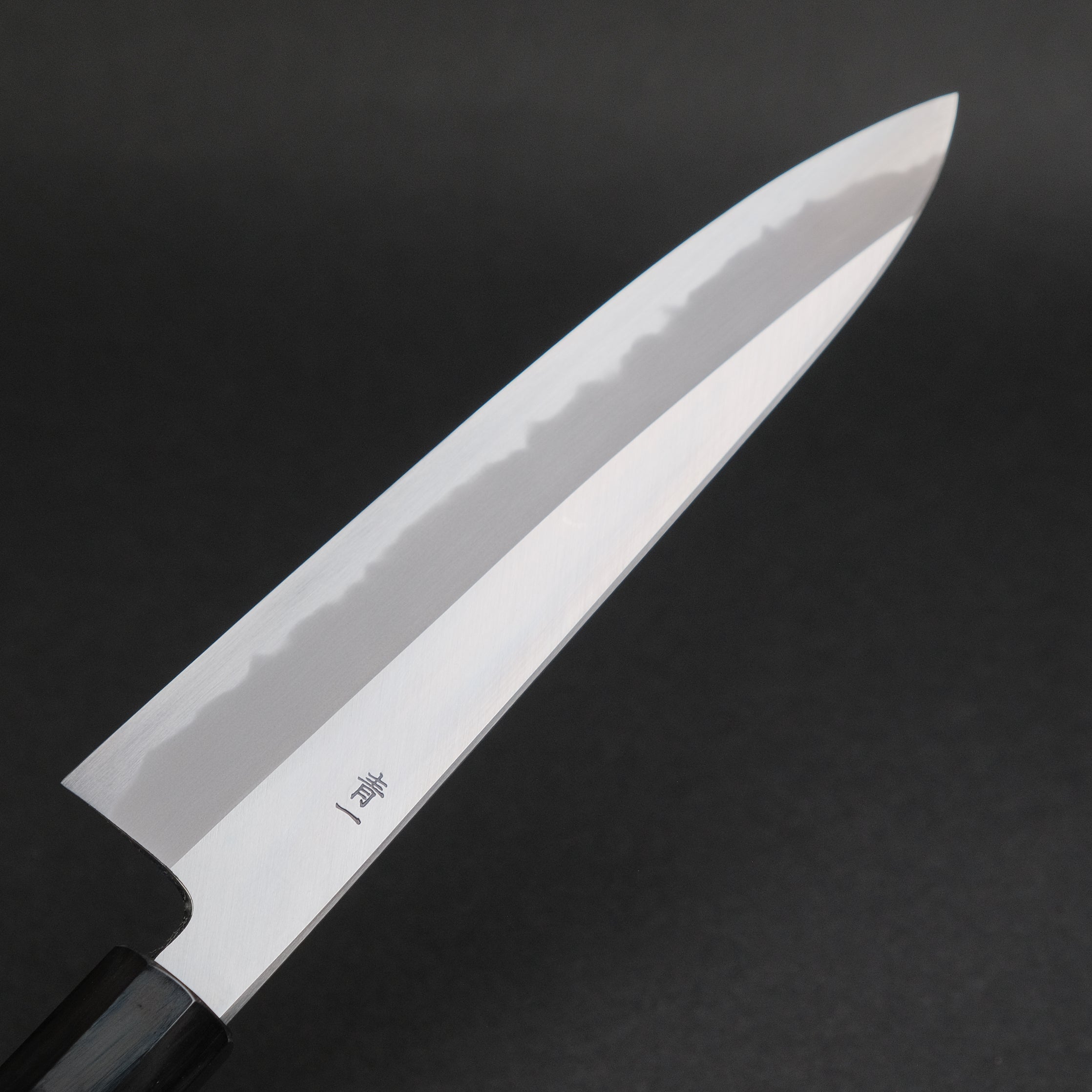 Premium Hitohira Tanaka Kyuzo Blue #1 Steel 210mm Gyuto Chef Knife - Handcrafted Japanese Ziricote Wood Handle - Perfect for Sushi, Meat Cutting & Professional Kitchen Use