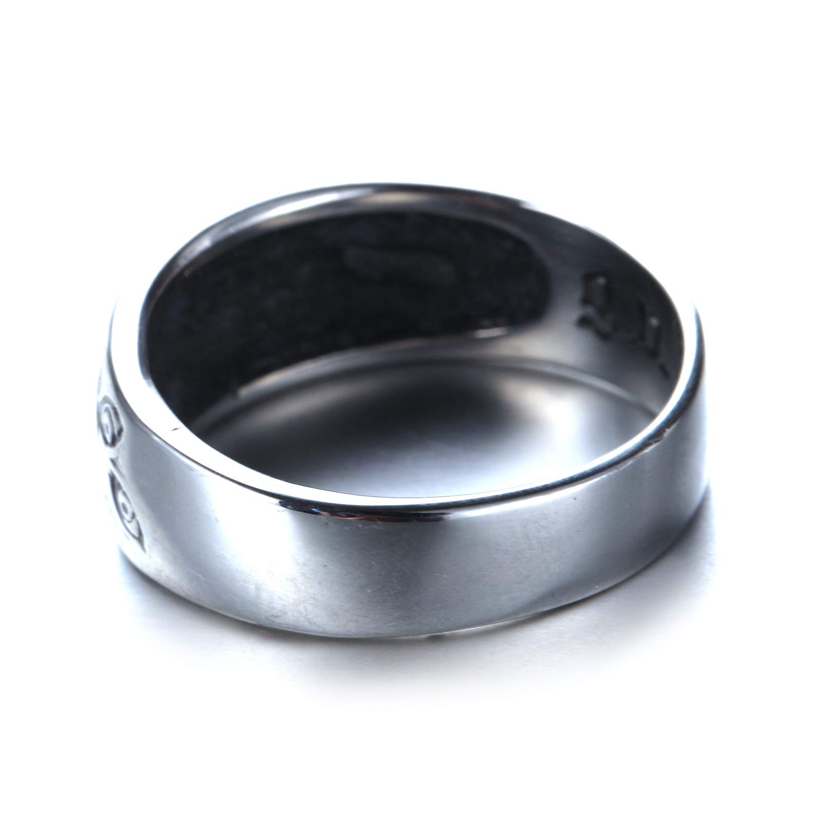 Evil Eye Ring for Men - Stainless Steel Gothic Eye of God Spinner Ring - Vintage Anxiety Relief Fidget Jewelry - Perfect for Stress Relief, Meditation & Spiritual Protection