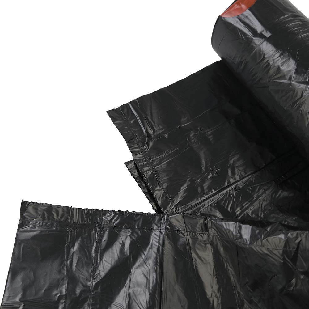 8 Gallon Drawstring Trash Bags - 120 Count Heavy Duty Black Garbage Bags for Kitchen, Office & Outdoor Use